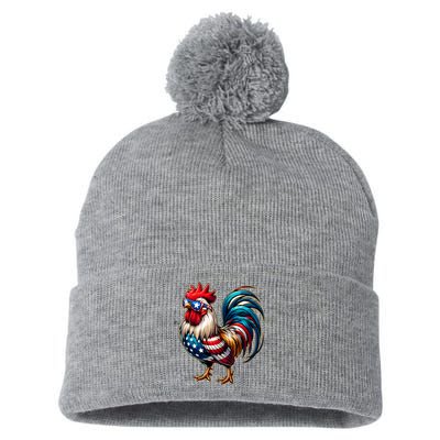 American Chicken Pom Pom 12in Knit Beanie