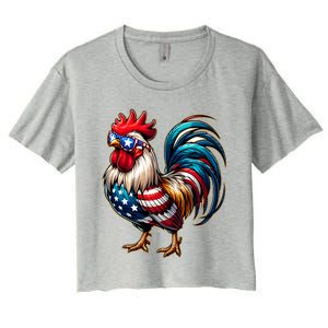 American Chicken Women's Crop Top Tee