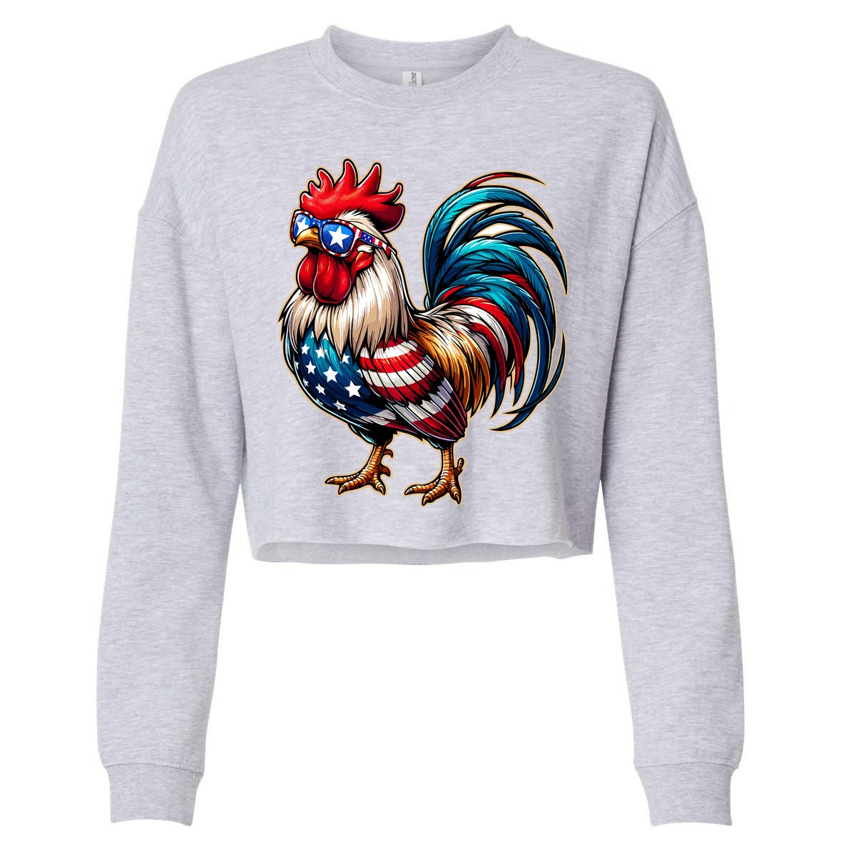 American Chicken Cropped Pullover Crew