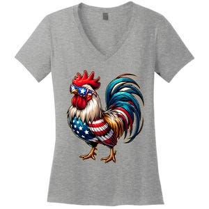 American Chicken Women's V-Neck T-Shirt