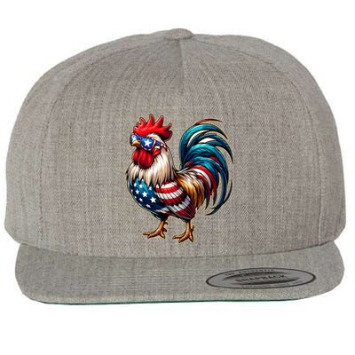 American Chicken Wool Snapback Cap