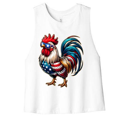 American Chicken Women's Racerback Cropped Tank