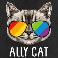 Ally Ca Ally Cat Lgbtq+ Lgbt Flag Lgbt Ally Cat Gift Cool Comfort Performance Bucket Hat