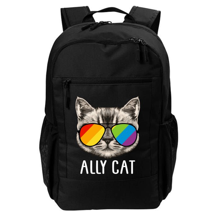 Ally Ca Ally Cat Lgbtq+ Lgbt Flag Lgbt Ally Cat Gift Backpack
