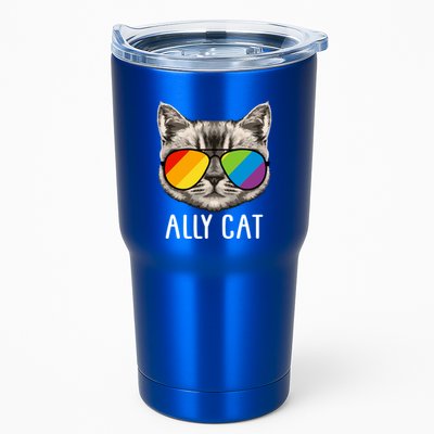 Ally Ca Ally Cat Lgbtq+ Lgbt Flag Lgbt Ally Cat Gift Tumbler