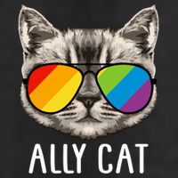 Ally Ca Ally Cat Lgbtq+ Lgbt Flag Lgbt Ally Cat Cute Gift Cool Comfort Performance Bucket Hat