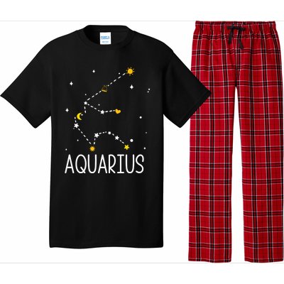 Aquarius Constellation Aquarius Zodiac Sign Birthday Gift Pajama Set