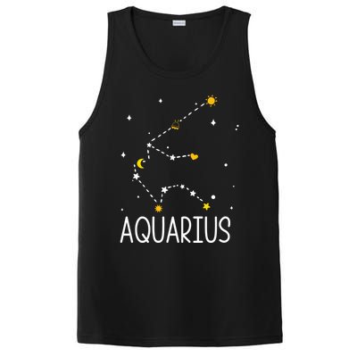 Aquarius Constellation Aquarius Zodiac Sign Birthday Gift PosiCharge Competitor Tank