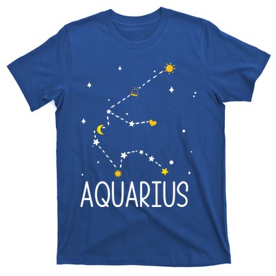 Aquarius Constellation Aquarius Zodiac Sign Birthday Gift T-Shirt