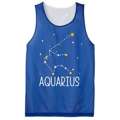 Aquarius Constellation Aquarius Zodiac Sign Birthday Gift Mesh Reversible Basketball Jersey Tank