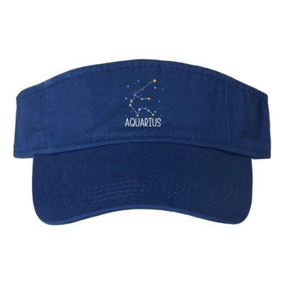 Aquarius Constellation Aquarius Zodiac Sign Birthday Gift Valucap Bio-Washed Visor