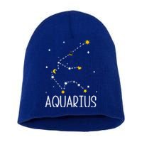 Aquarius Constellation Aquarius Zodiac Sign Birthday Gift Short Acrylic Beanie