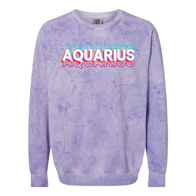 Aquarius Constellation Astrology Aquarius Cute Gift Colorblast Crewneck Sweatshirt