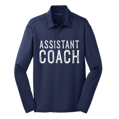 Assistant Coach Silk Touch Performance Long Sleeve Polo