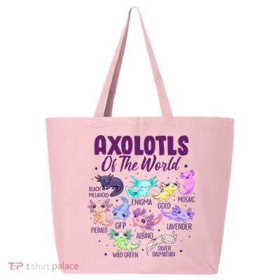 Axolotl Cute Axolotls Of The World Kawaii 25L Jumbo Tote