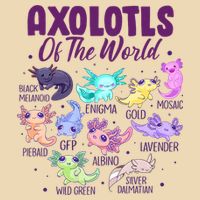 Axolotl Cute Axolotls Of The World Kawaii Zip Tote Bag