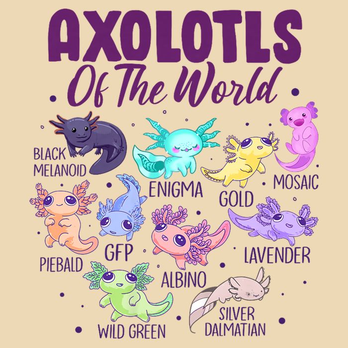 Axolotl Cute Axolotls Of The World Kawaii Zip Tote Bag