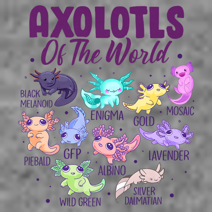 Axolotl Cute Axolotls Of The World Kawaii Tall Sweatshirt