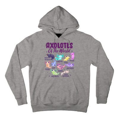 Axolotl Cute Axolotls Of The World Kawaii Tall Hoodie