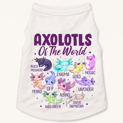 Axolotl Cute Axolotls Of The World Kawaii Doggie Tank