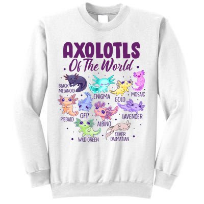 Axolotl Cute Axolotls Of The World Kawaii Sweatshirt