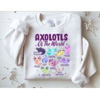 Axolotl Cute Axolotls Of The World Kawaii Sweatshirt