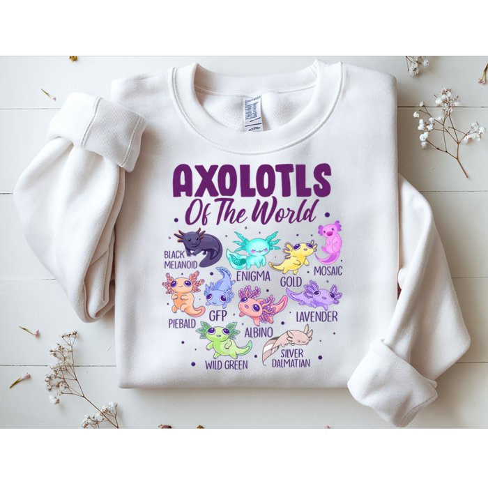 Axolotl Cute Axolotls Of The World Kawaii Sweatshirt