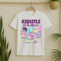Axolotl Cute Axolotls Of The World Kawaii T-Shirt