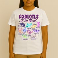 Axolotl Cute Axolotls Of The World Kawaii T-Shirt