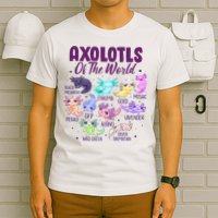 Axolotl Cute Axolotls Of The World Kawaii T-Shirt