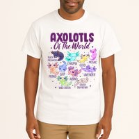 Axolotl Cute Axolotls Of The World Kawaii Tall T-Shirt