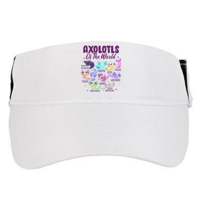 Axolotl Cute Axolotls Of The World Kawaii Adult Drive Performance Visor