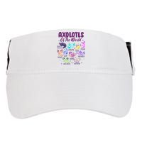 Axolotl Cute Axolotls Of The World Kawaii Adult Drive Performance Visor