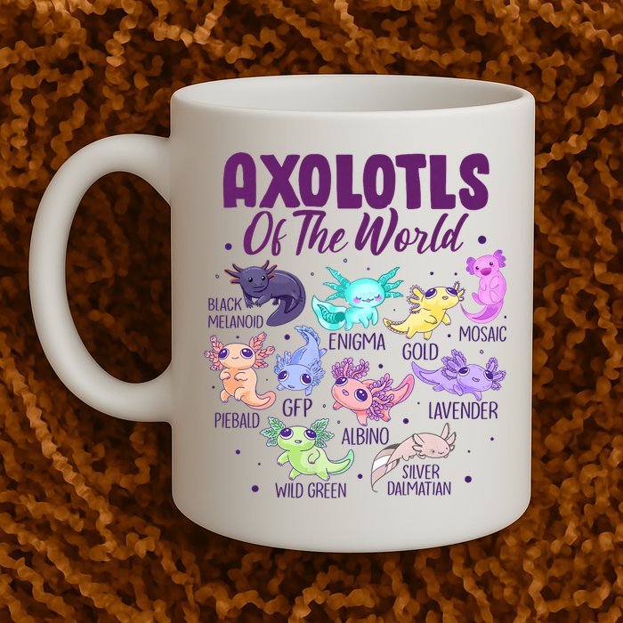 Axolotl Cute Axolotls Of The World Kawaii Mug