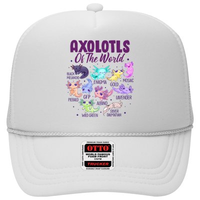 Axolotl Cute Axolotls Of The World Kawaii Trucker Hat