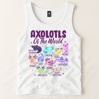 Axolotl Cute Axolotls Of The World Kawaii Tank Top