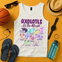 Axolotl Cute Axolotls Of The World Kawaii Tank Top