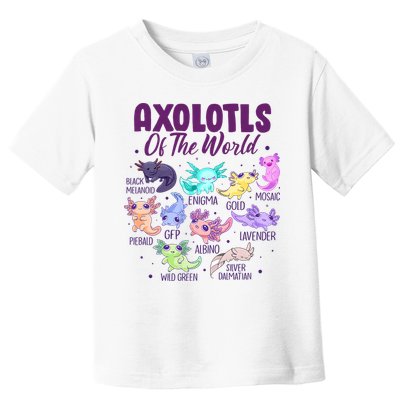 Axolotl Cute Axolotls Of The World Kawaii Toddler T-Shirt