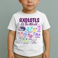 Axolotl Cute Axolotls Of The World Kawaii Toddler T-Shirt