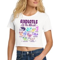 Axolotl Cute Axolotls Of The World Kawaii Crop Top
