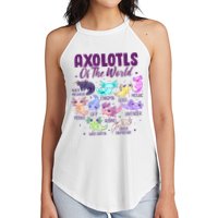 Axolotl Cute Axolotls Of The World Kawaii Women's Perfect Tri Rocker Tank