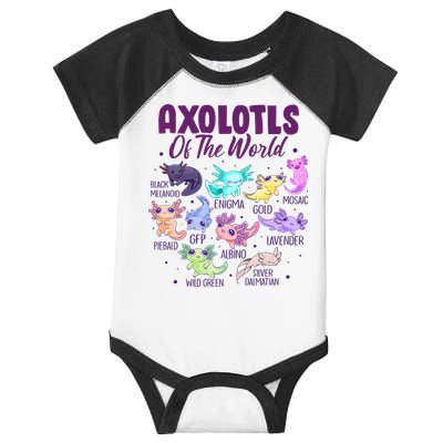 Axolotl Cute Axolotls Of The World Kawaii Infant Baby Jersey Bodysuit