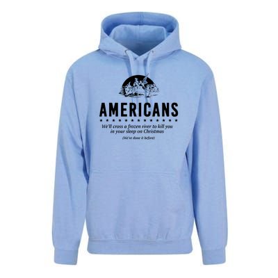 Americans Cross A Frozen River Funny We Have Done It Before Unisex Surf Hoodie