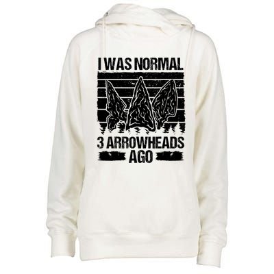 Arrowhead Collecting Artifact Hunting Arrowhead Lover Womens Funnel Neck Pullover Hood