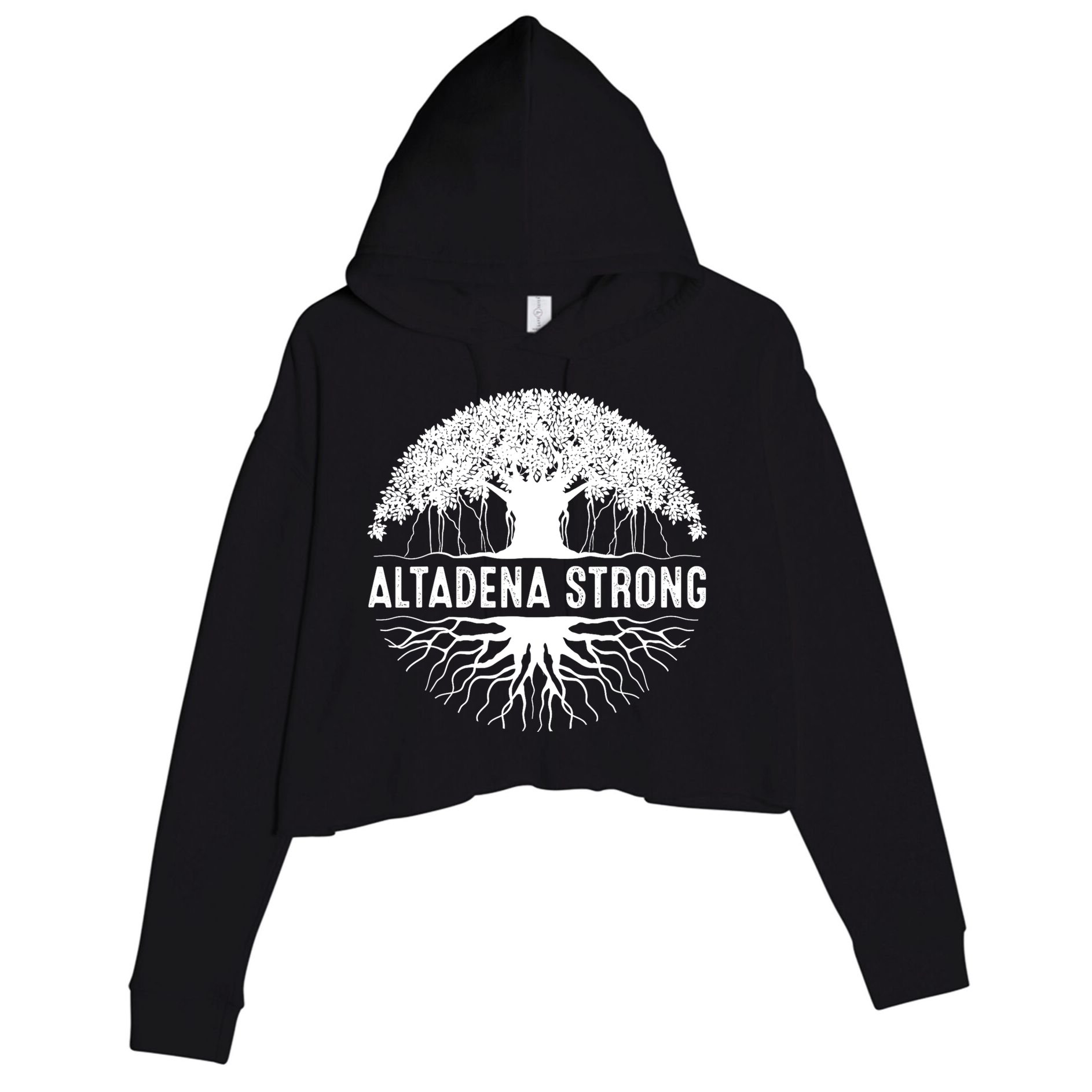 Altadena California Crop Fleece Hoodie