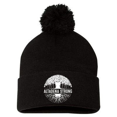 Altadena California Pom Pom 12in Knit Beanie