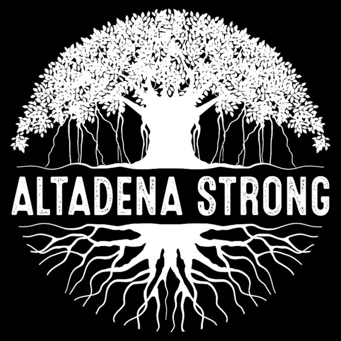 Altadena California Zip Tote Bag