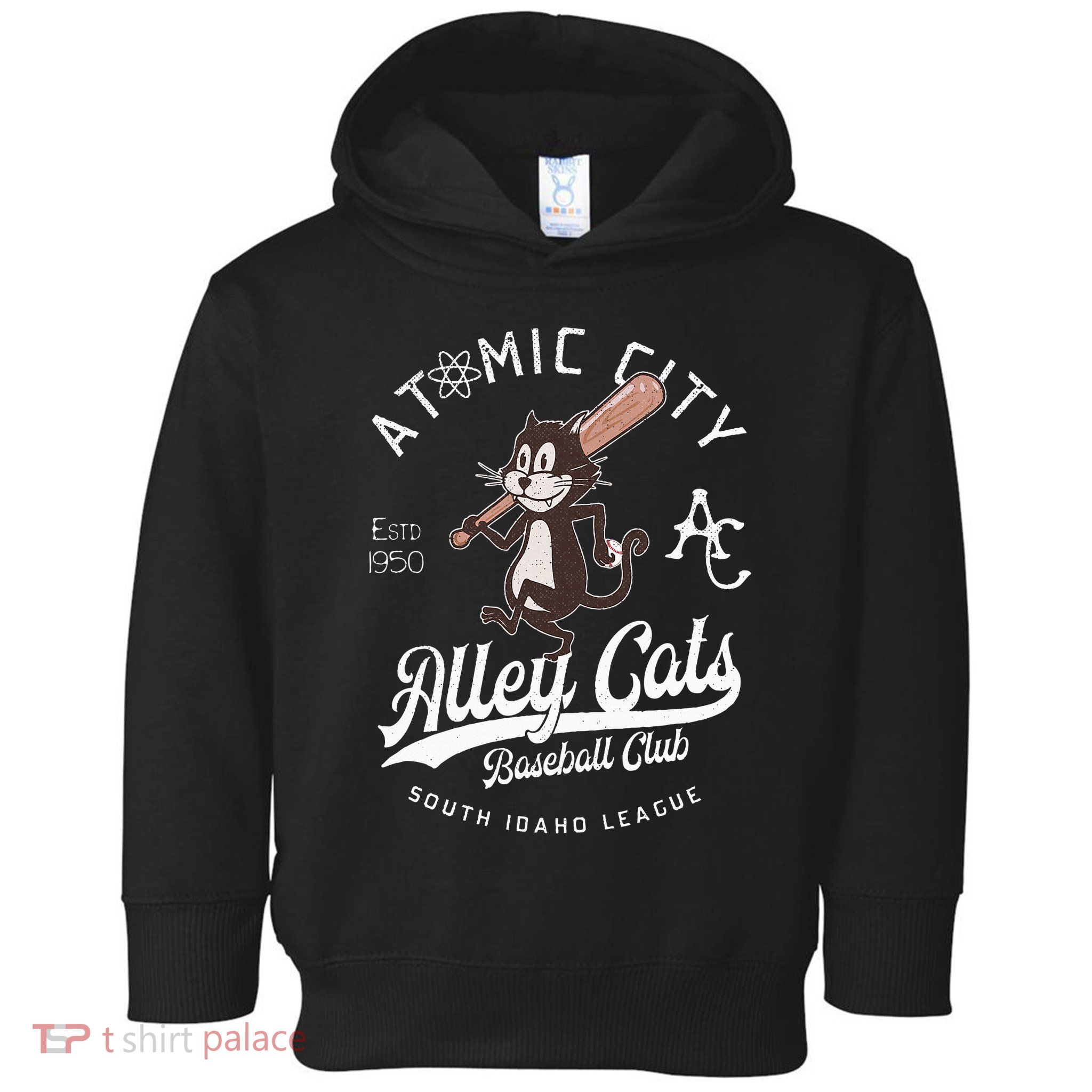Atomic City Alley Cats Retro Minor League Toddler Hoodie