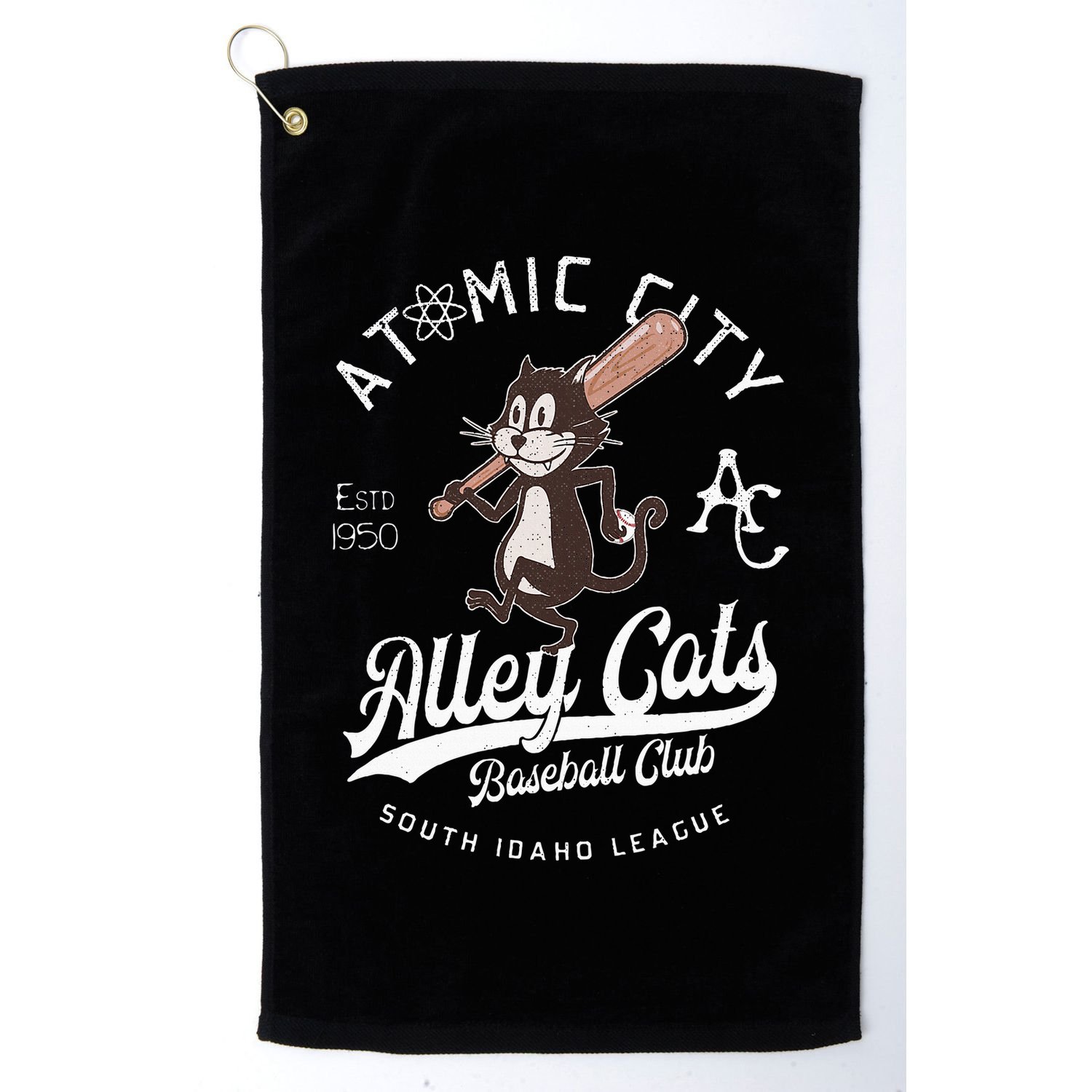 Atomic City Alley Cats Retro Minor League Golf Towel