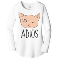 Adios Cat Women's Perfect Tri Tunic Long Sleeve Shirt